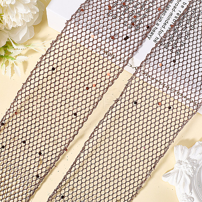 9M Sparkle Polyester Mesh Ribbon with Paillettes OCOR-WH20012-15G-1
