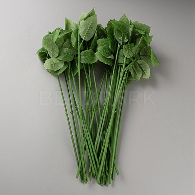 Plastic Leaf Poles AJEW-WH20003-16-1