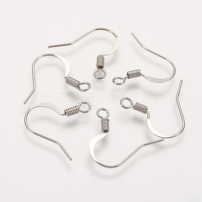 Brass French Earring Hooks KK-Q366-P-NF-1