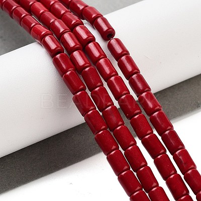 Synthetic Turquoise Beads Strands TURQ-G120-4x6mm-07-1