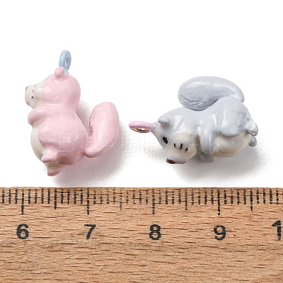 Alloy Enamel Pendants AL-CBA61EE-07-1