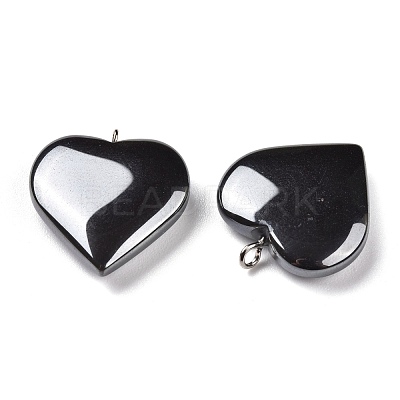 Non-magnetic Synthetic Hematite Pendants X-G-K225-09B-1