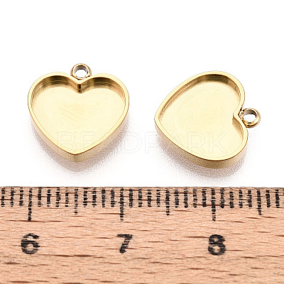 304 Stainless Steel Connector Cabochon Settings X-STAS-N115-39G-1