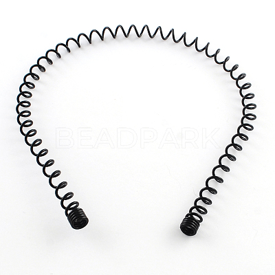 Hair Accessories Iron Wavy Hair Band Findings X-OHAR-Q043-03-1