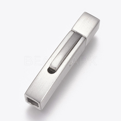 304 Stainless Steel Bayonet Clasps STAS-O114-046MP-A-1