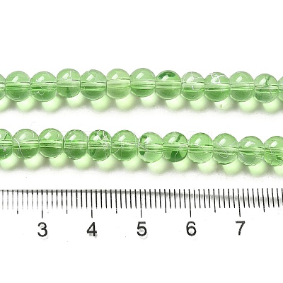 Drawbench Transparent Glass Beads Strands GLAD-Q012-6mm-05-1