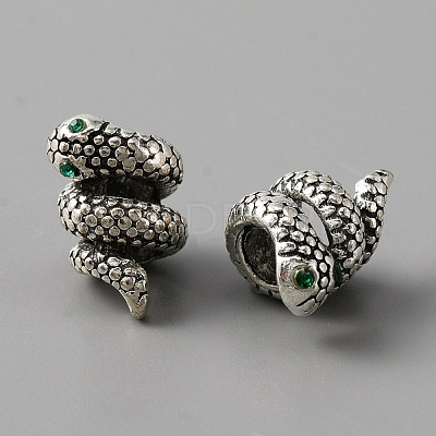 Alloy European Beads ALRI-WH0008-21B-1