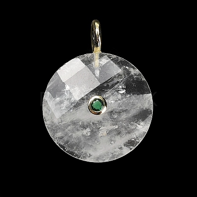 Natural Mixed Gemstone Faceted Pendants G-A287-02G-1