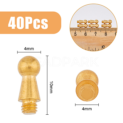 40Pcs Steel Nipple Stud Rivets FIND-FH0008-02G-1