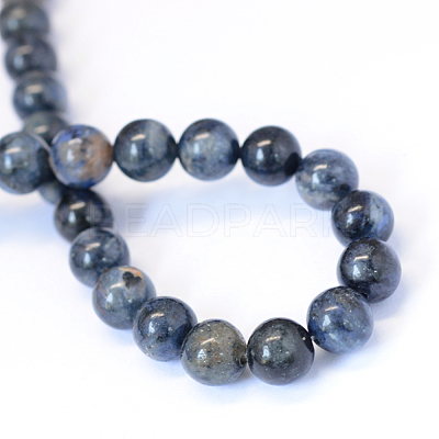 Natural Sodalite Round Bead Strands G-E334-8mm-16-1