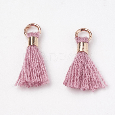 Polycotton(Polyester Cotton) Tassel Pendant Decorations FIND-S275-24G-1