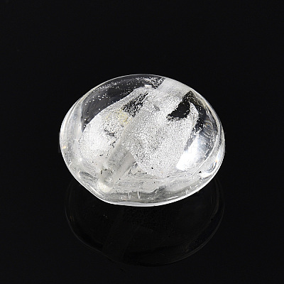 Handmade Silver Foil Glass Beads SLF15mmY-07-1