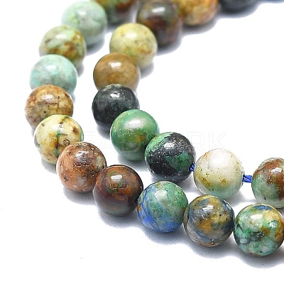 Natural Chrysocolla and Lapis Lazuli Beads Strands G-F715-105A-1