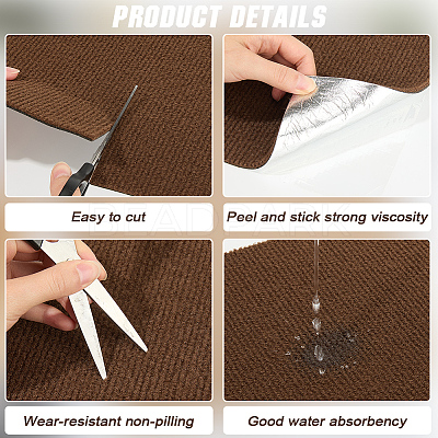 Square Self-adhesion Polyester Carpet Tape DIY-WH20002-102C-1