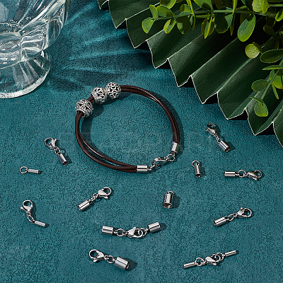 304 Stainless Steel Cord End HJEW-UN00033-1