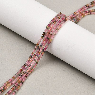 Natural Multicolor Tourmaline Beads Strands G-K399-A02-01-1