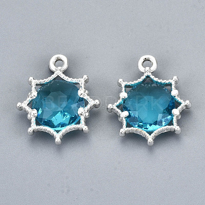 Faceted Glass Pendants GLAA-S191-002K-S-NR-1