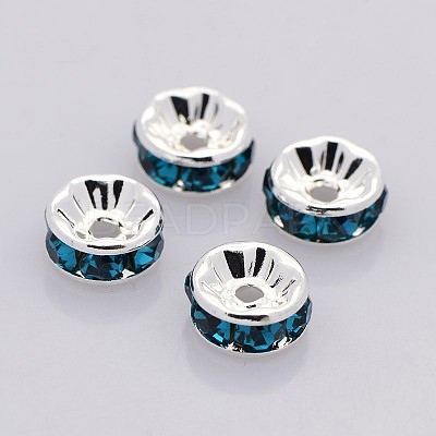 Brass Grade A Rhinestone Spacer Beads RB-A014-Z7mm-06S-1