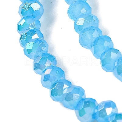 Baking Electroplate Glass Beads Strands X-DGLA-A039-J2MM-B12-1
