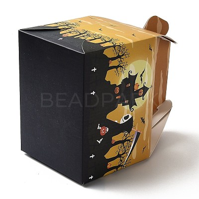 Halloween Theme Paper Cupcakes Boxes CON-I009-15D-1