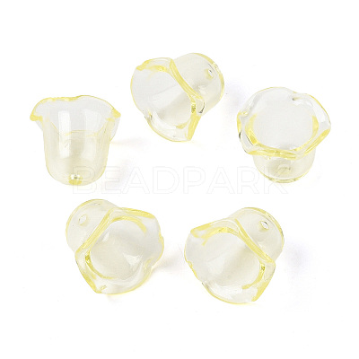 Transparent Acrylic Bead Caps TACR-T028-58E-1