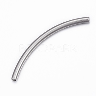 Tarnish Resistant 304 Stainless Steel Tube Beads STAS-G137-39P-1