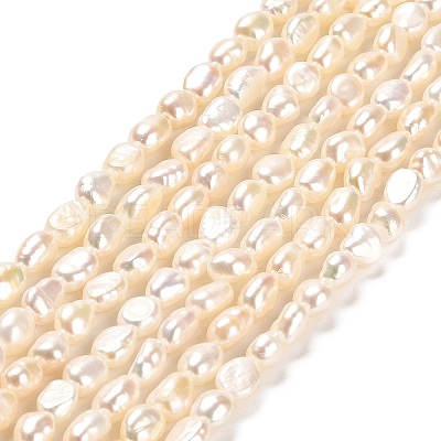 Natural Cultured Freshwater Pearl Beads Strands PEAR-E016-104-1