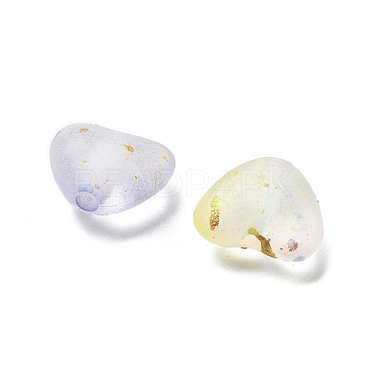 Frosted Transparent Acrylic Beads OACR-F013-01-1