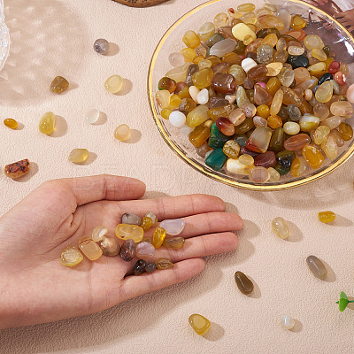 250G Dyed & Heated Natural Agate Beads G-TA0002-73G-1