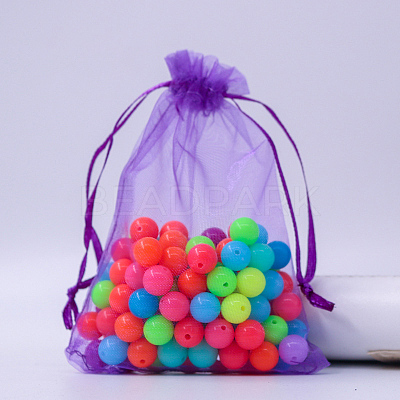 Rectangle Organza Drawstring Bags LS-CON-PW0001-054A-19-1