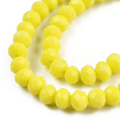 Opaque Solid Color Glass Beads Strands EGLA-A034-P3mm-D26-1