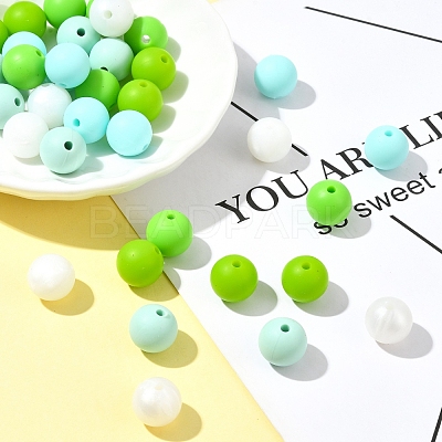 35Pcs Food Grade Eco-Friendly Silicone Focal Beads SIL-FS0001-22F-1