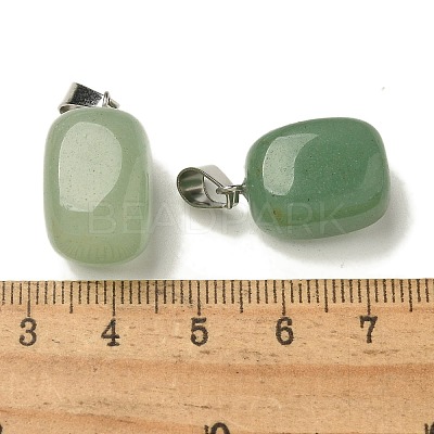 Natural Green Aventurine Pendants G-Z067-03P-04-1