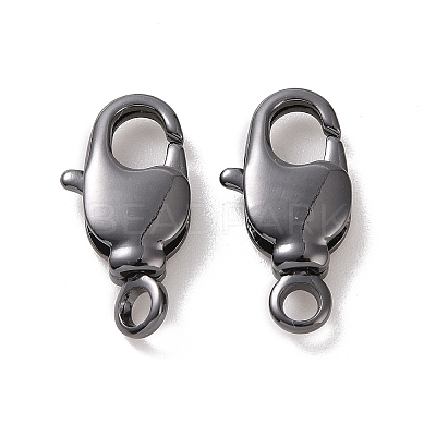 Rack Plating Brass Swivel Lobster Claw Clasps KK-K238-39B-M-1