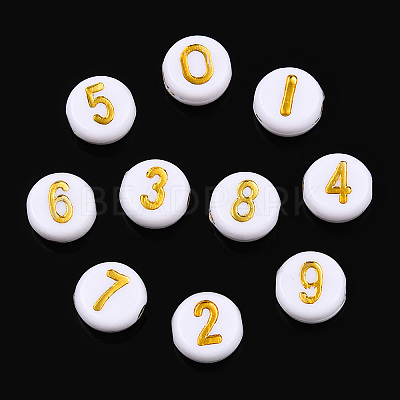 Plating Acrylic Beads X-PACR-R243-02-1