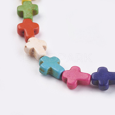 Synthetic Turquoise Beads Strands TURQ-G112-8x10mm-11-1