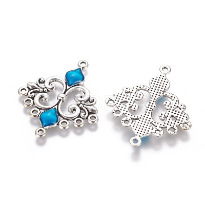 Alloy Enamel Chandelier Component Links ENAM-EA9734Y-4-1