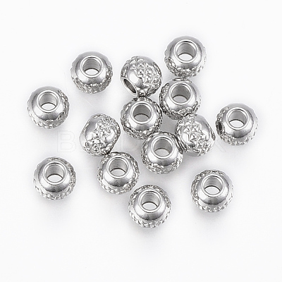 Tarnish Resistant 201 Stainless Steel Beads STAS-G154-37-4mm-1