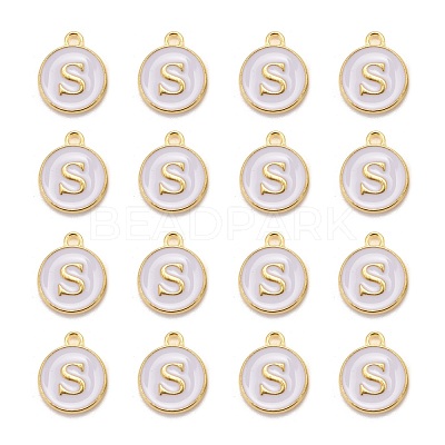 Golden Plated Alloy Charms X-ENAM-S118-01S-1