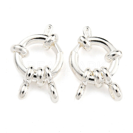 304 Stainless Steel Spring Ring Clasps STAS-G190-17S-C-1