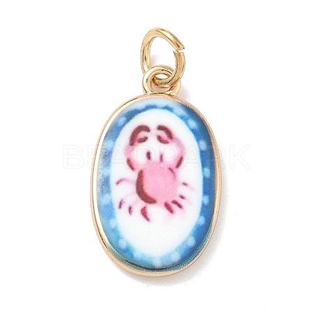 Printed Brass Pendants KK-D104-02A-G-1