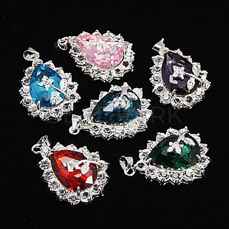 Glass Pendants GLAA-H014-M-1