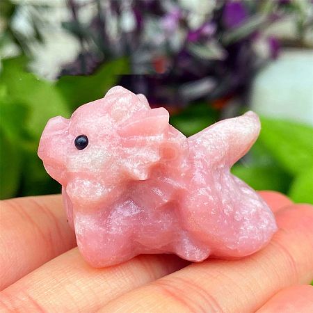 Natural Pink Opal Carved Figurines Statues for Home Desktop Decoration PW-WG05555-09-1