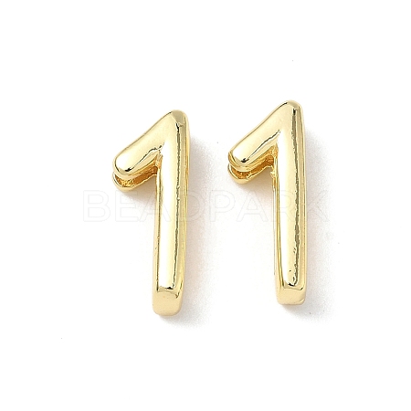 Brass Slide Charms KK-L253-15G-01-1