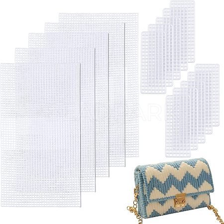 Plastic Mesh Canvas Sheets LS-KY-WH0020-75-1