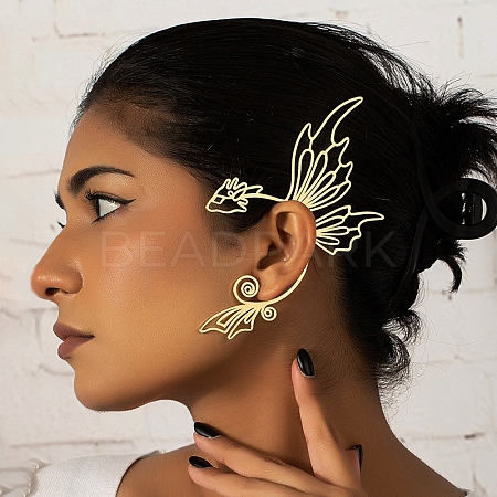 Iron Dragon Cuff Earring PW-WG66999-01-1