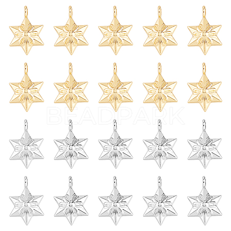 DICOSMETIC 40Pcs 2 Colors Alloy Pendants FIND-DC0005-50-1