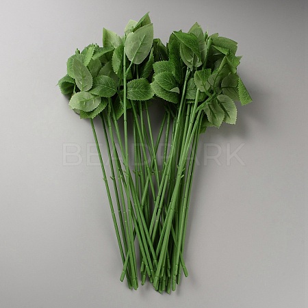 Plastic Leaf Poles AJEW-WH20003-16-1