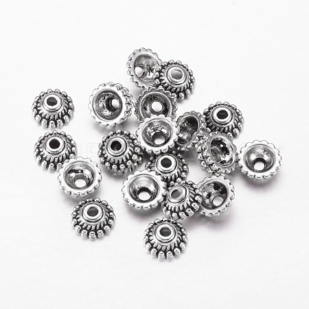 Tibetan Style Alloy Caps LF1235Y-1