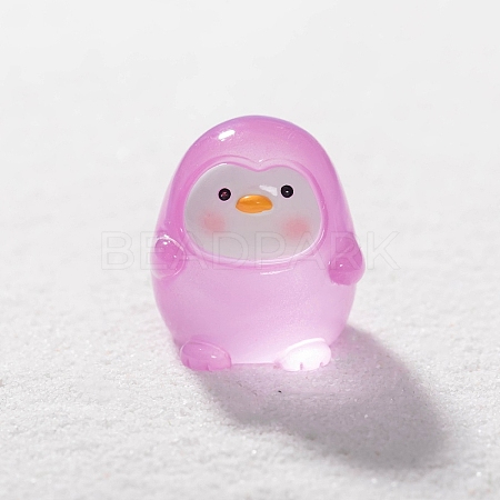 Luminous Resin Penguin Miniature Ornaments PW-WGF8C7A-03-1